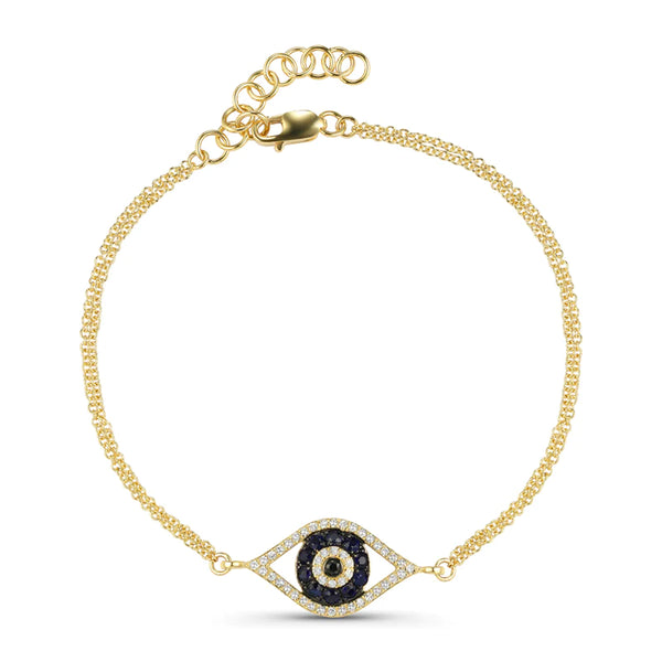 14K GOLD DIAMOND RAINA EYE BRACELET