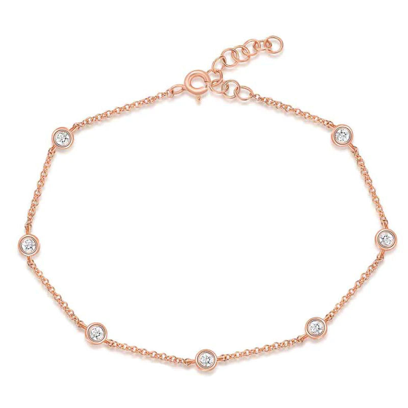 14K GOLD DIAMONDS BY THE YARD BRACELET