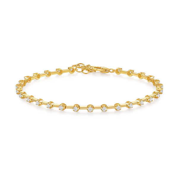 14K GOLD DIAMOND REBECCA BRACELET