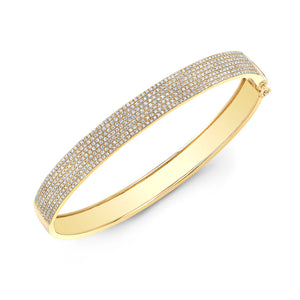 14K GOLD DIAMOND LISA BANGLE