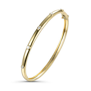 14K GOLD DIAMOND BETSY BANGLE