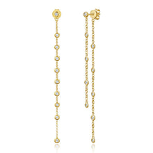 14K GOLD DIAMOND ROSALIE EARRINGS