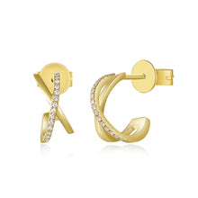 14K GOLD DIAMOND ANDREA EARRINGS