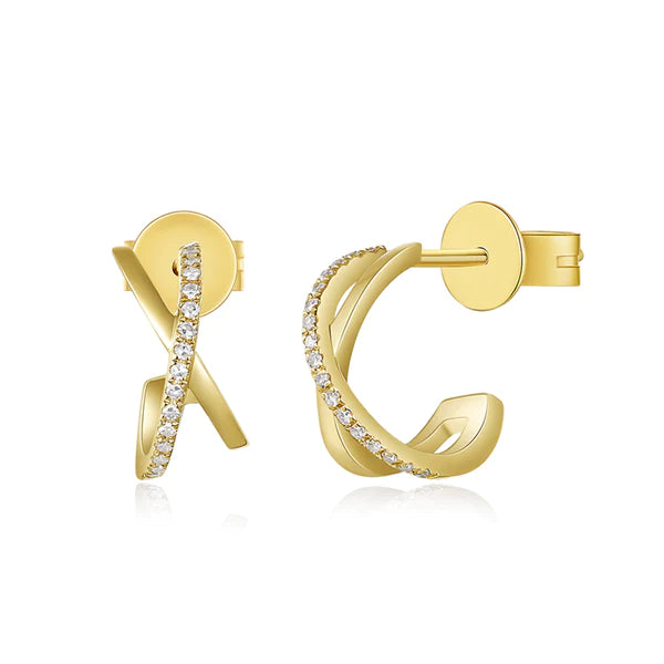 [ILYAND] 韓国ブランド☆14K GOLD☆Signature && Earrings 14k Solid Gold Star Stud Earrings | Handmade Jewelry