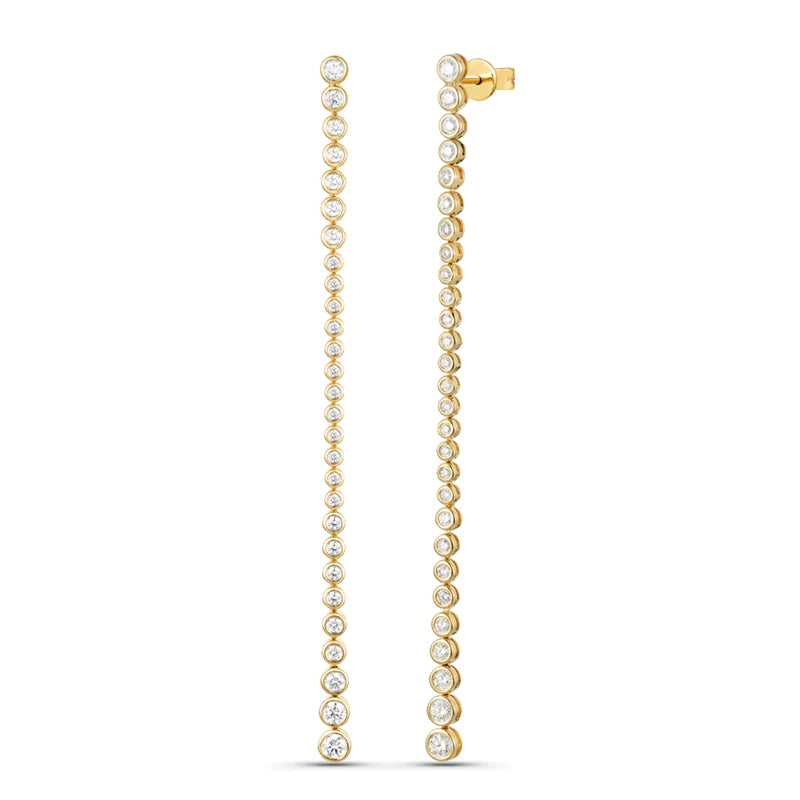 14K GOLD DIAMOND CASSANDRA EARRINGS