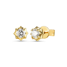 14K GOLD DIAMOND SHAY STUDS