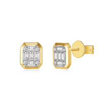 14K GOLD DIAMOND MORGAN STUDS