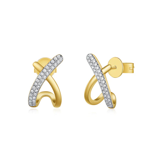 14K GOLD DIAMOND KRYSTAL EARRINGS