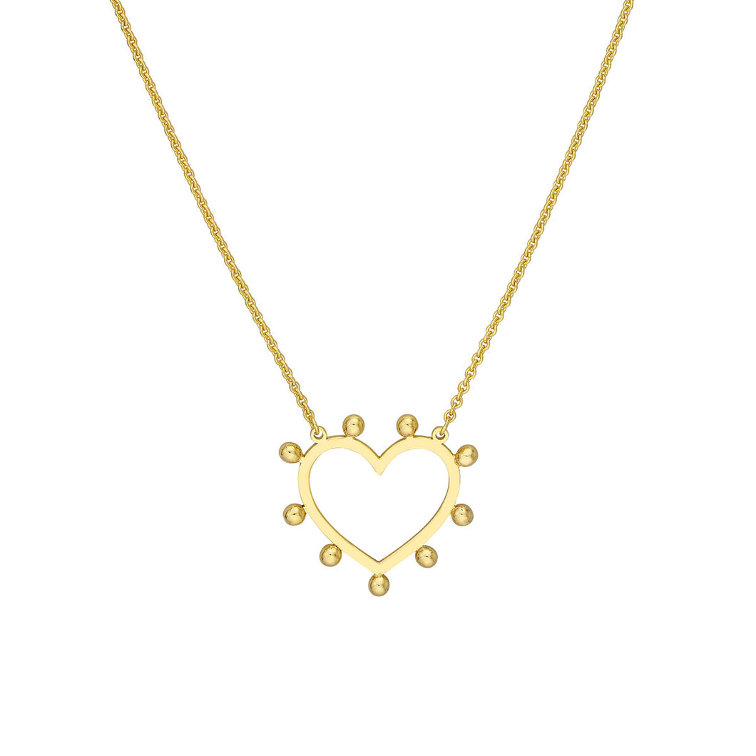 14K GOLD ERICA HEART NECKLACE