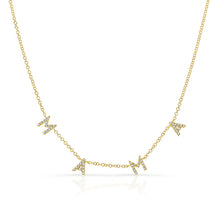 14K GOLD DIAMOND MAMA NECKLACE