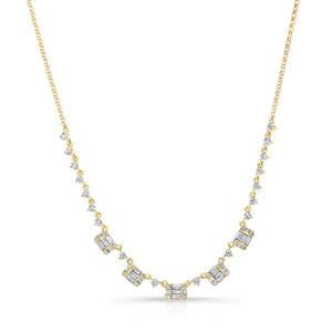 14K GOLD DIAMOND MORGAN NECKLACE