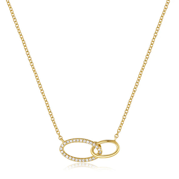 14K GOLD DIAMOND MACI NECKLACE