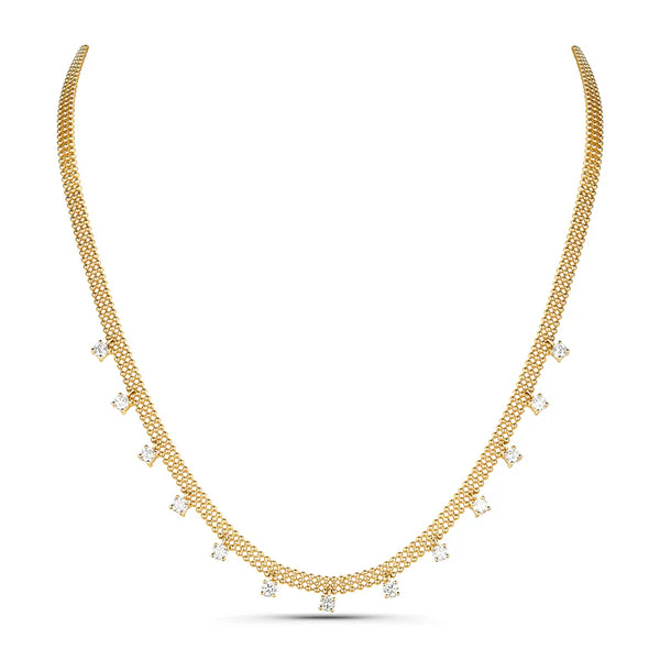 14K GOLD DIAMOND MARIAH NECKLACE