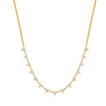 14K GOLD DIAMOND IRIT NECKLACE