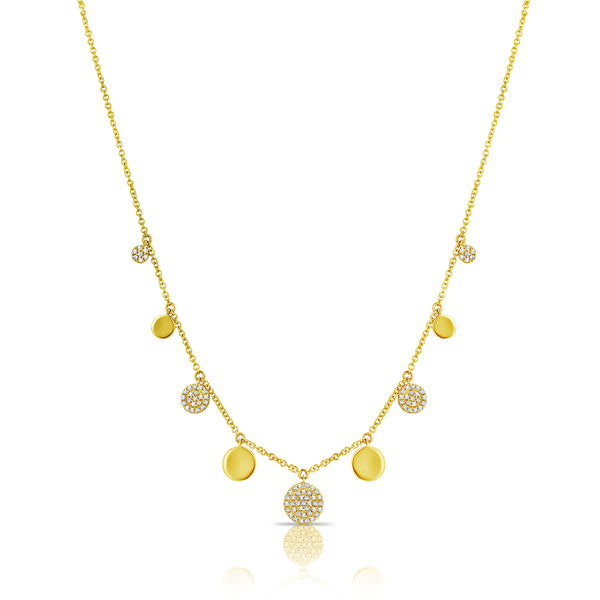 14K GOLD DIAMOND ROWAN NECKLACE