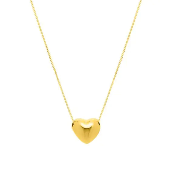 14K GOLD HALLE HEART NECKLACE