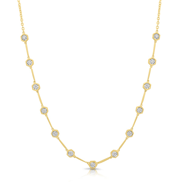 14K GOLD DIAMOND EYDIE NECKLACE