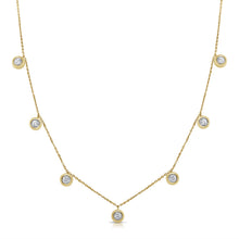 14K GOLD DIAMOND JILLIANNE BEZEL NECKLACE