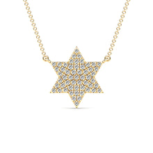 14K GOLD DIAMOND SARAH STAR OF DAVID NECKLACE