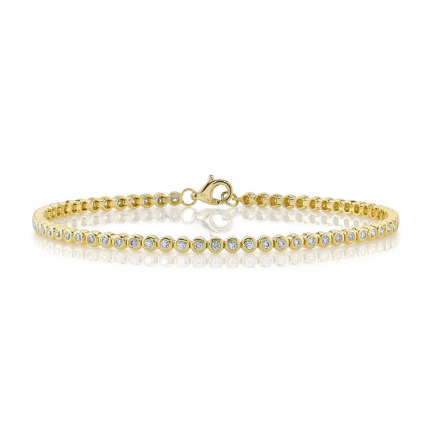 14K GOLD DIAMOND PERI BEZEL BRACELET