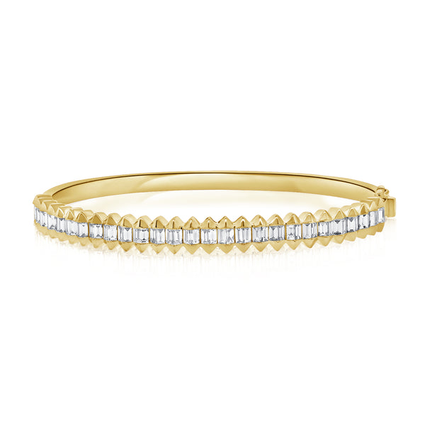 14K GOLD DIAMOND LARA BANGLE