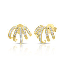 14K GOLD DIAMOND CHANTELLE EARRINGS