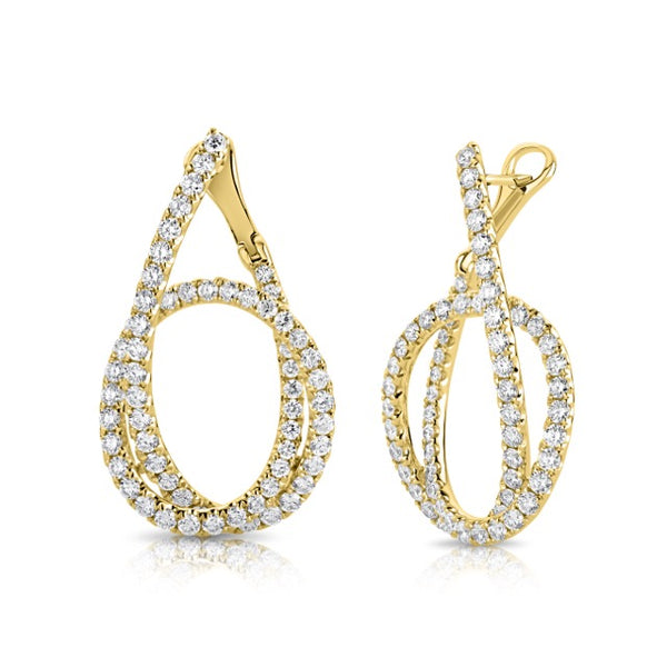 14K GOLD DIAMOND GISELLE EARRINGS