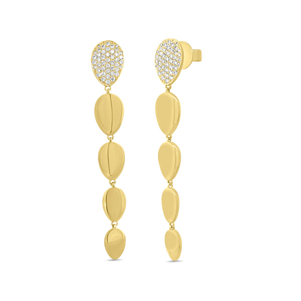 14K GOLD DIAMOND COURTNEY EARRINGS