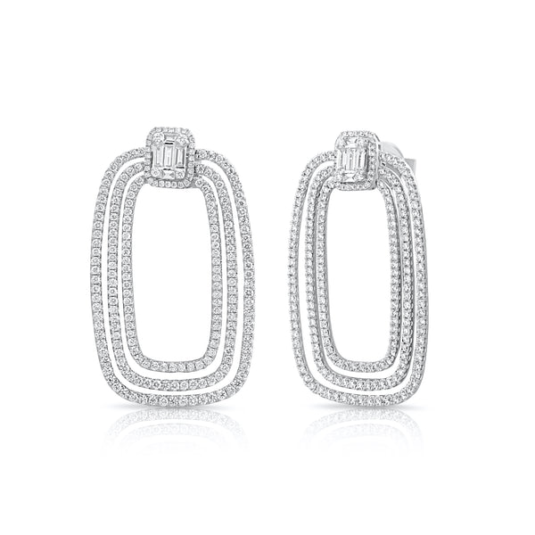 14K GOLD DIAMOND FRIEDA EARRINGS