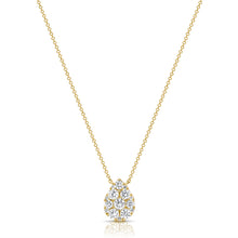 14K GOLD DIAMOND MIRANDA PEAR NECKLACE