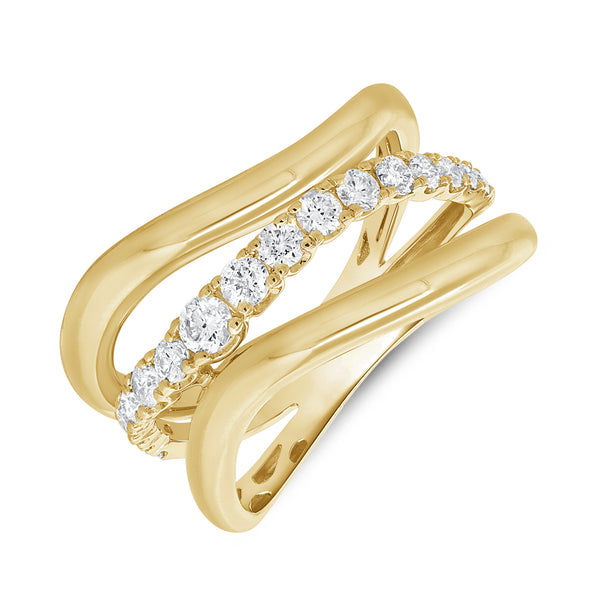 14K GOLD DIAMOND MEGHAN RING