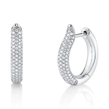 14K GOLD DIAMOND RAY HUGGIES