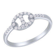 14K GOLD DIAMOND BEA RING