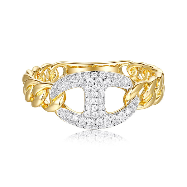 14K GOLD DIAMOND CAITLYN RING