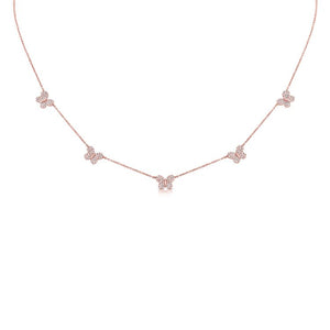 14K GOLD DIAMOND BRIELLE BUTTERFLY NECKLACE