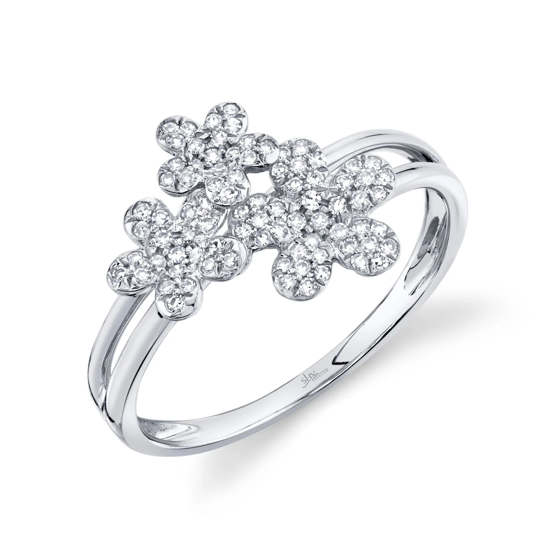 14K GOLD DIAMOND SIENNA FLOWER RING – Jen K Online