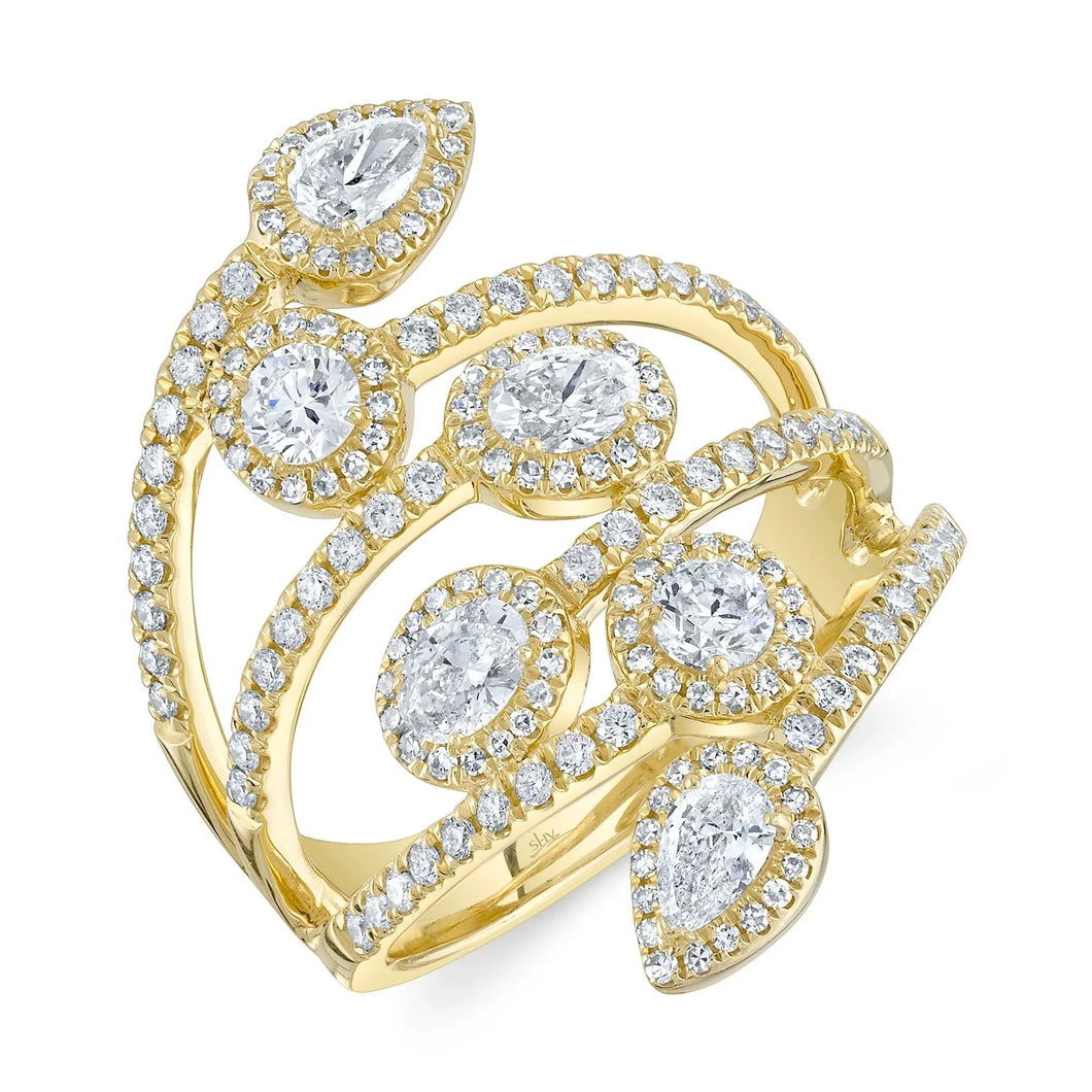 14K GOLD DIAMOND SASHA RING