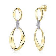 14K GOLD DIAMOND MILEY EARRINGS