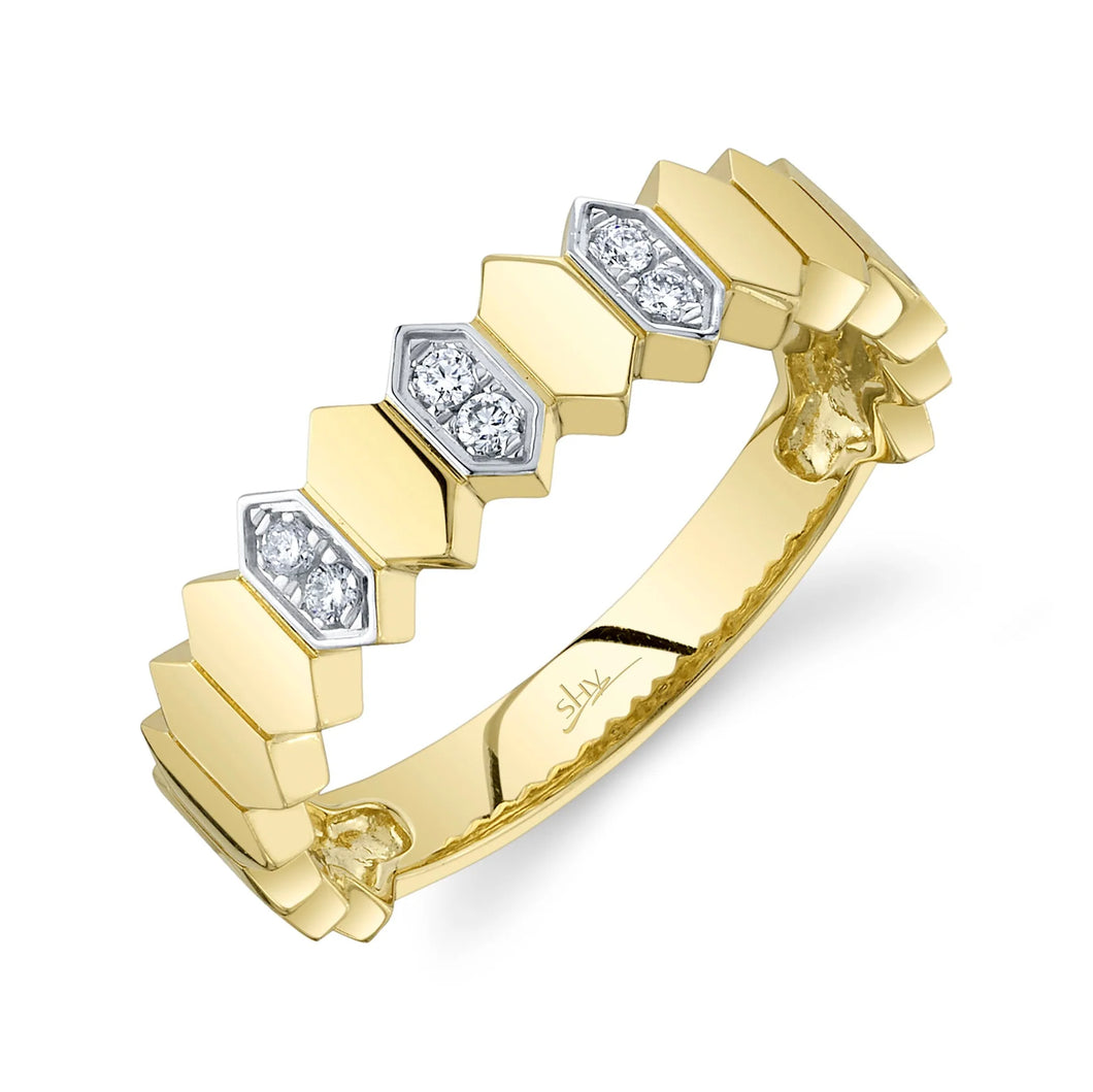 14K GOLD DIAMOND LULU RING