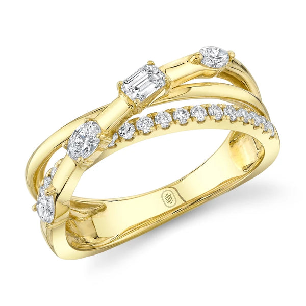 14K GOLD DIAMOND SARAH RING
