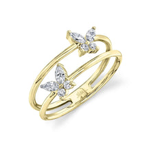 14K GOLD DIAMOND BOBBI BUTTERFLY RING
