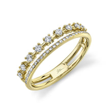 14K GOLD DIAMOND EVA RING