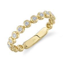 14K GOLD DIAMOND BARI BEZEL BAND