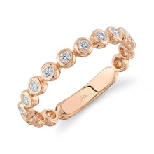 14K GOLD DIAMOND BARI BEZEL BAND