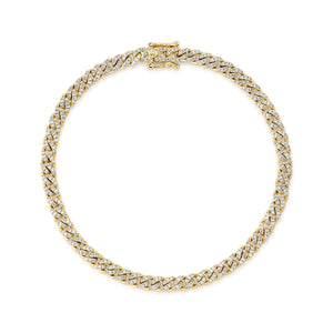 14K GOLD DIAMOND TYLER CUBAN BRACELET
