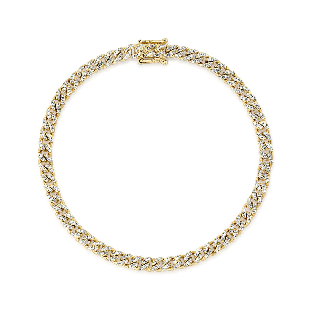 14K GOLD DIAMOND TYLER CUBAN BRACELET