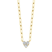 14K GOLD DIAMOND TYLER HEART NECKLACE