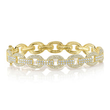 14K GOLD DIAMOND SASHA BANGLE