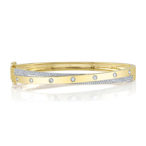 14K GOLD DIAMOND DYLAN BANGLE