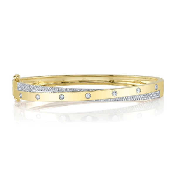14K GOLD DIAMOND DYLAN BANGLE